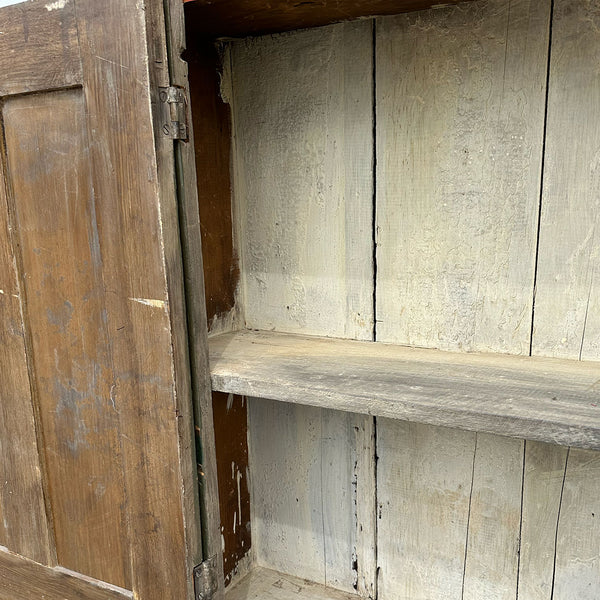 American Painted Pine One-Door Display Cupboard