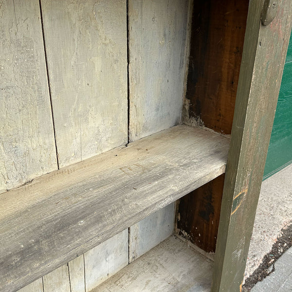 American Painted Pine One-Door Display Cupboard