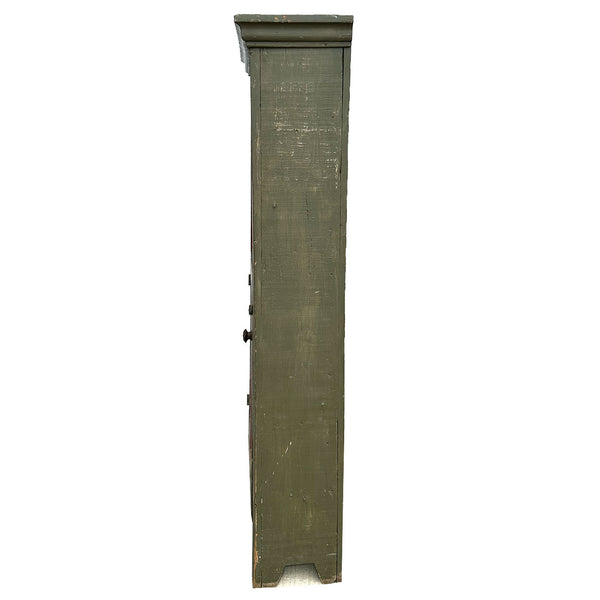 American Painted Pine One-Door Display Cupboard