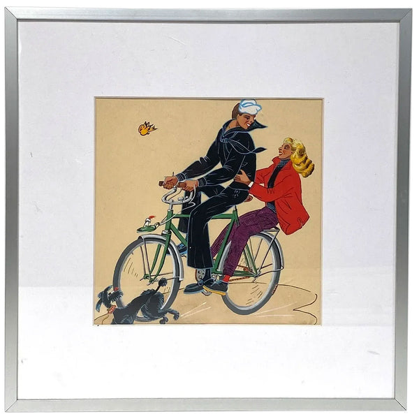 Set of Three Vintage French World War II Liberation Screen Prints