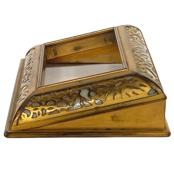 American Tiffany Studios Bronze Dore Grapevine 930 Desk Calendar Frame