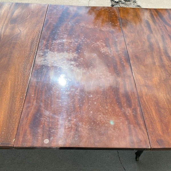 English Georgian Style Mahogany Double Pedestal Dining Table