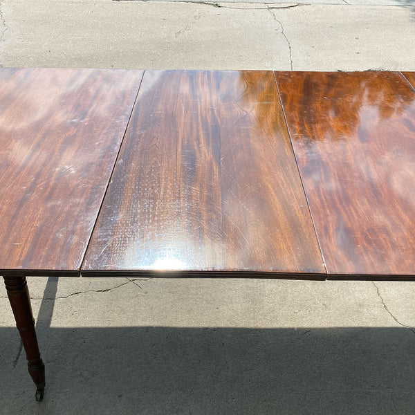 English Georgian Style Mahogany Double Pedestal Dining Table