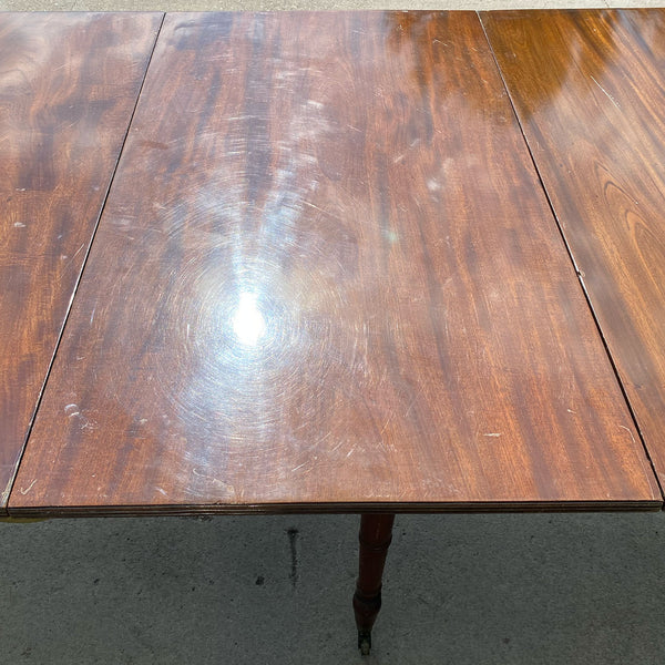 English Georgian Style Mahogany Double Pedestal Dining Table