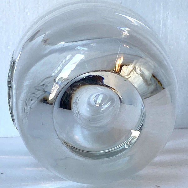 Vintage Swedish Kosta Boda Clear Glass Angel Fish Vase