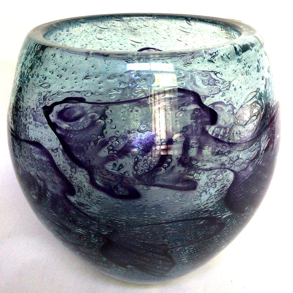 Vintage Swedish OLLE BROZEN for Kosta Boda Glass Underworld Fish Vase