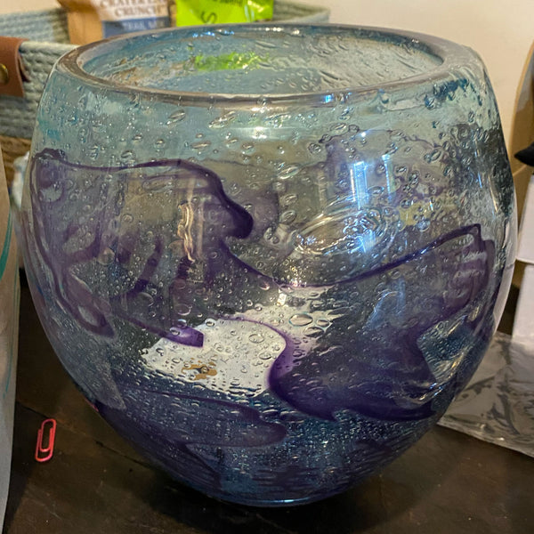 Vintage Swedish OLLE BROZEN for Kosta Boda Glass Underworld Fish Vase