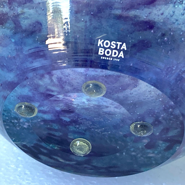 Vintage Swedish OLLE BROZEN for Kosta Boda Glass Underworld Fish Vase
