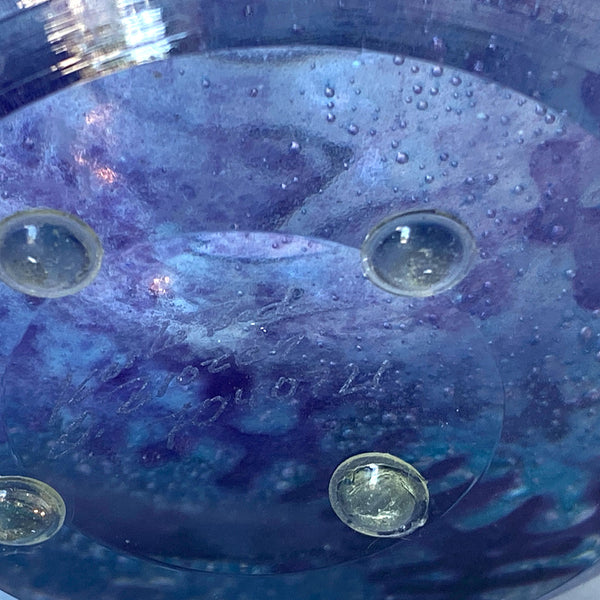 Vintage Swedish OLLE BROZEN for Kosta Boda Glass Underworld Fish Vase