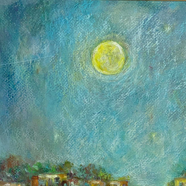 ELIANA MENASSE Pastel Landscape, Moonlit Sky