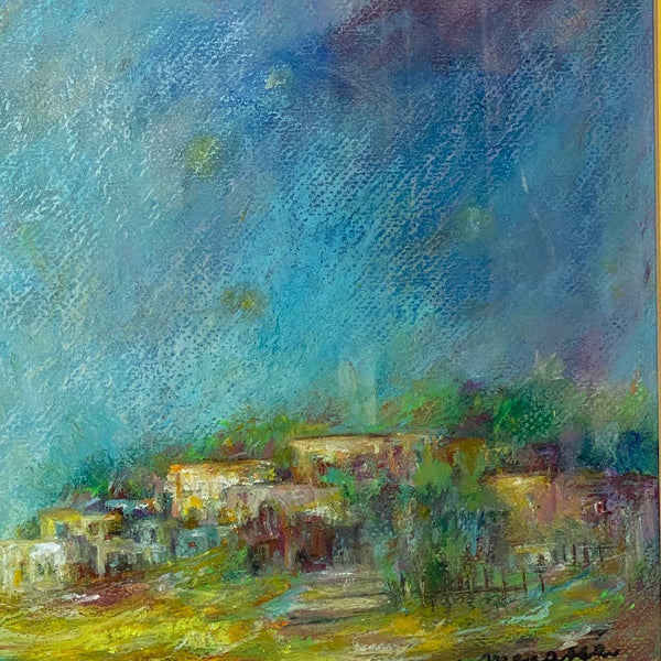 ELIANA MENASSE Pastel Landscape, Moonlit Sky