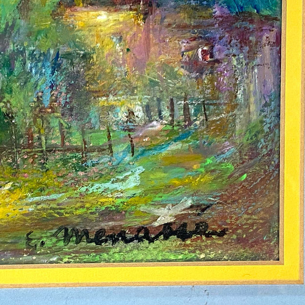 ELIANA MENASSE Pastel Landscape, Moonlit Sky