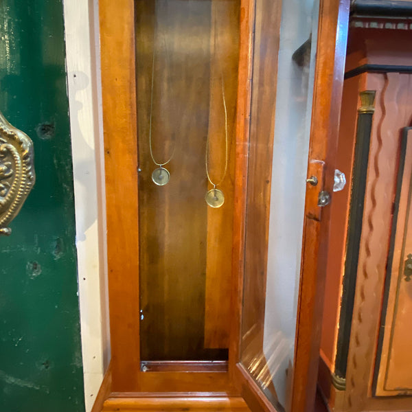 Large American New England Chippendale Cherrywood Tall Case Clock