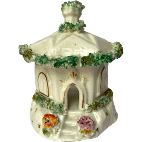 English Victorian Staffordshire Porcelain House Pastille Burner