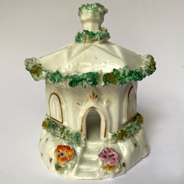 English Victorian Staffordshire Porcelain House Pastille Burner