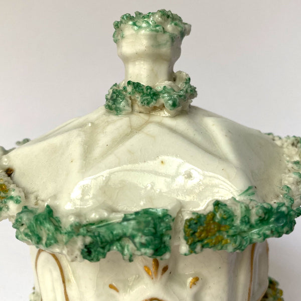 English Victorian Staffordshire Porcelain House Pastille Burner