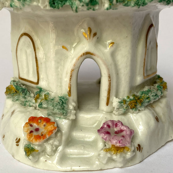 English Victorian Staffordshire Porcelain House Pastille Burner