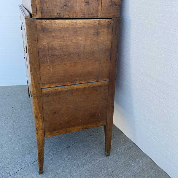 American Southern Butternut Two-Part Stepback Cabinet