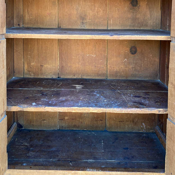 American Southern Butternut Two-Part Stepback Cabinet