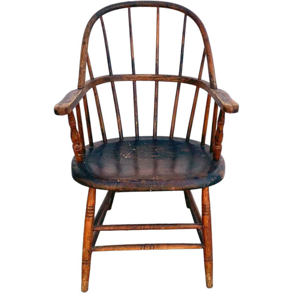 American Oak Sack-Back Pub Windsor Armchair