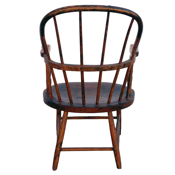 American Oak Sack-Back Pub Windsor Armchair