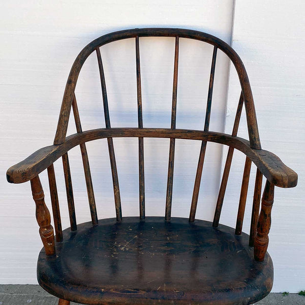 American Oak Sack-Back Pub Windsor Armchair
