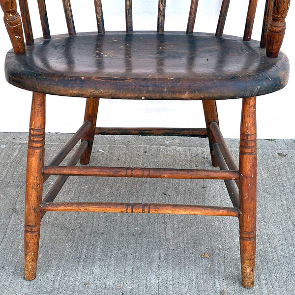 American Oak Sack-Back Pub Windsor Armchair