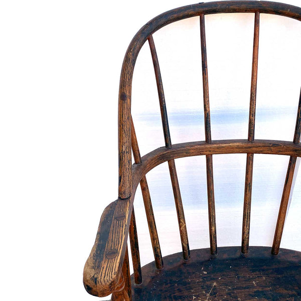 American Oak Sack-Back Pub Windsor Armchair