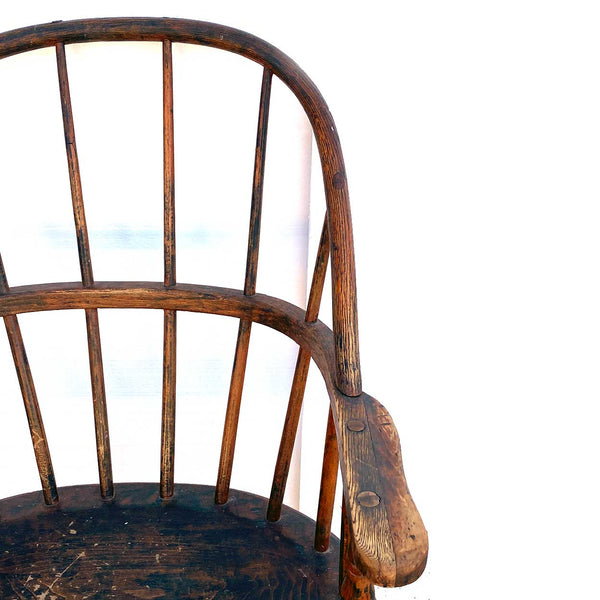 American Oak Sack-Back Pub Windsor Armchair