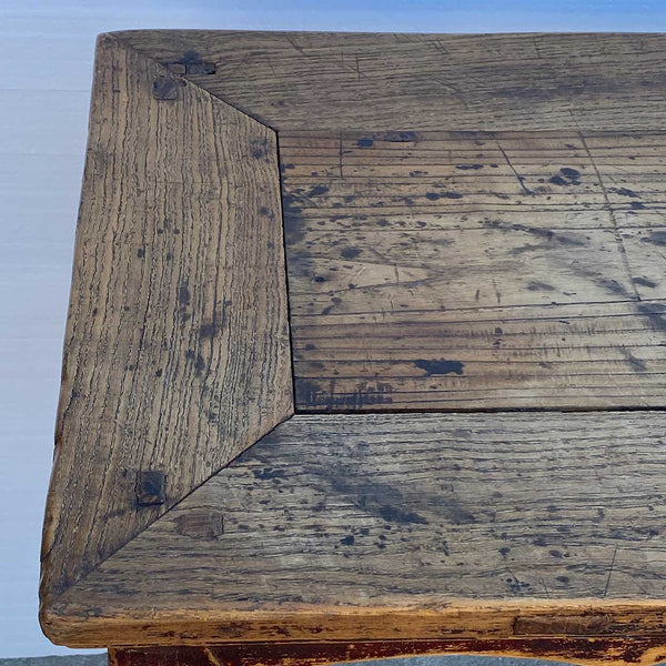 Chinese Qing Lacquered Elm Console Wine or Painting Table