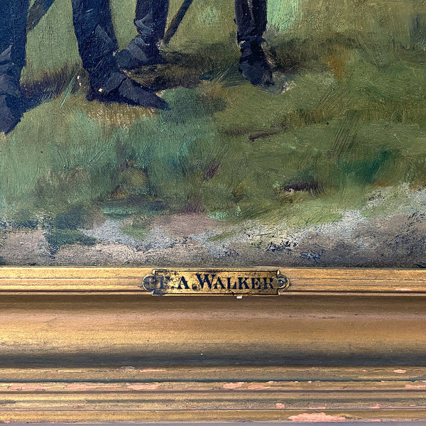 JAMES ALEXANDER WALKER Oil on Canvas Painting, Napoleonic Military Scene
