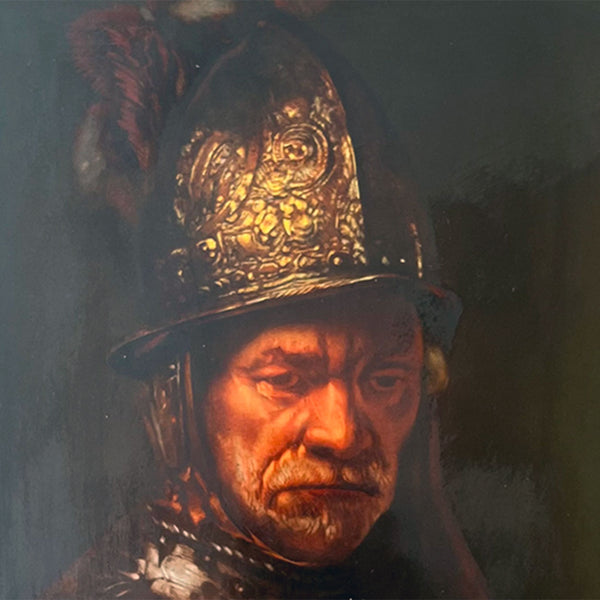 German Rosenthal Porcelain Plaque after Rembrandt, The Man with Golden Helmet