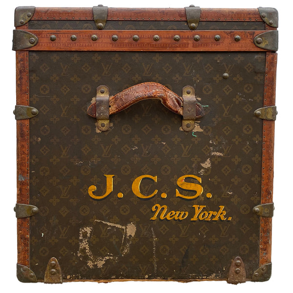 French Louis Vuitton for Arthur Gilmore Classic Monogram Canvas Steamer Trunk