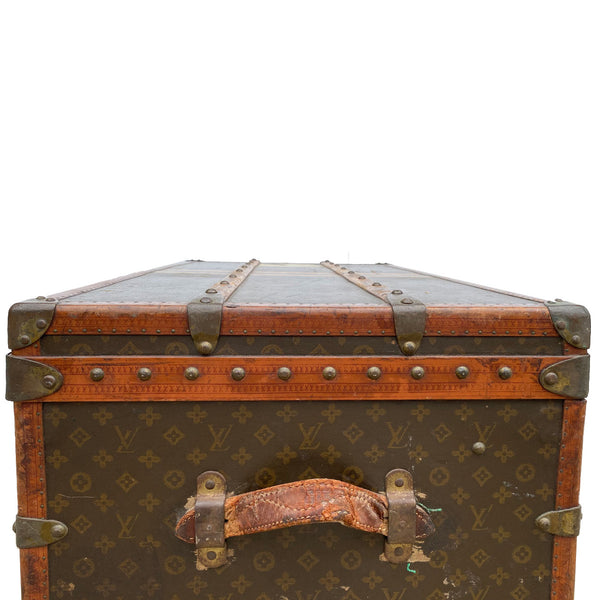 French Louis Vuitton for Arthur Gilmore Classic Monogram Canvas Steamer Trunk