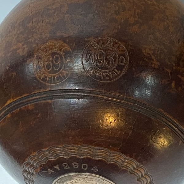 Set Three Vintage Scottish Thomas Taylor Lignum Vitae Sporting Trophy Lawn Bowls