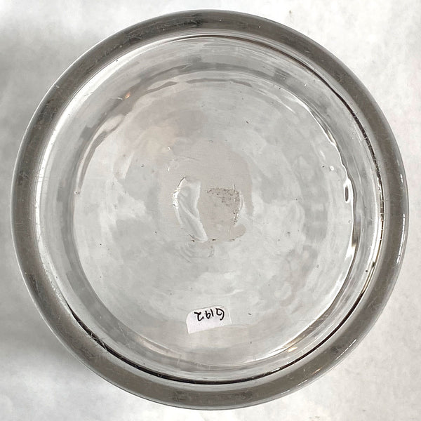Rare Large American Engraved Stiegel-Type Covered Flip Glass