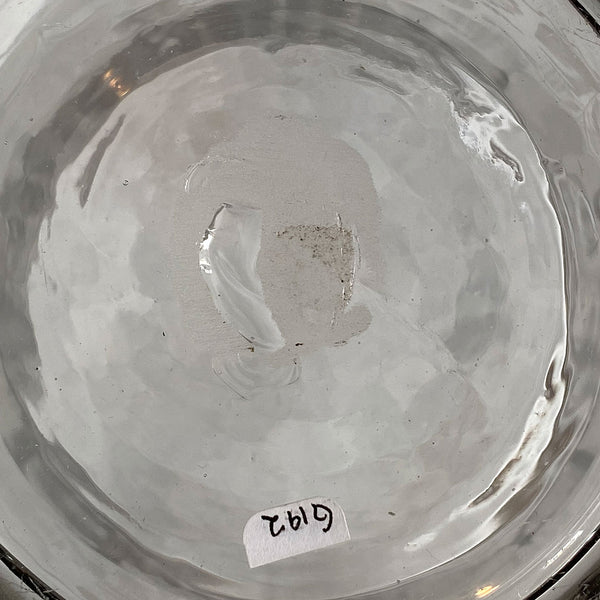 Rare Large American Engraved Stiegel-Type Covered Flip Glass