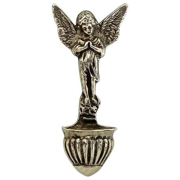 Vintage Italian Giovanni Raspini .800 Silver Church Holy Water Wall Font