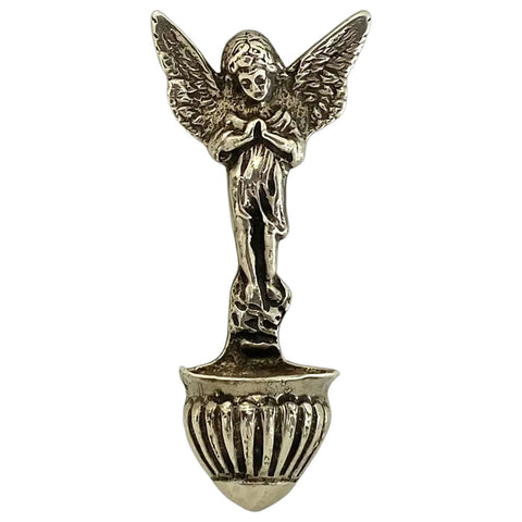 Vintage Italian Giovanni Raspini .800 Silver Church Holy Water Wall Font
