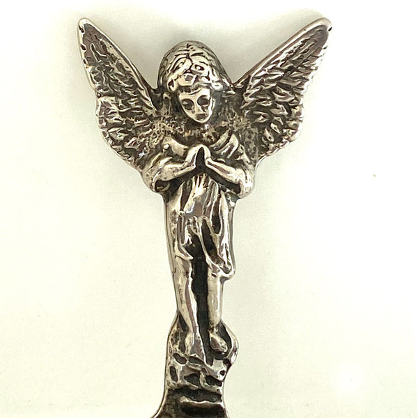 Vintage Italian Giovanni Raspini .800 Silver Church Holy Water Wall Font