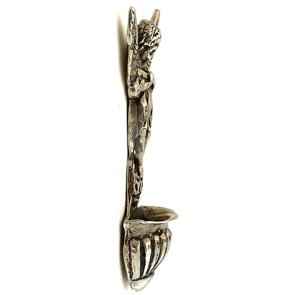 Vintage Italian Giovanni Raspini .800 Silver Church Holy Water Wall Font