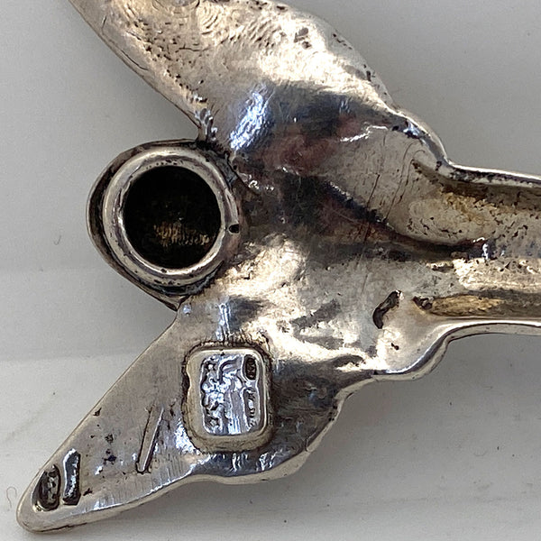 Vintage Italian Giovanni Raspini .800 Silver Church Holy Water Wall Font