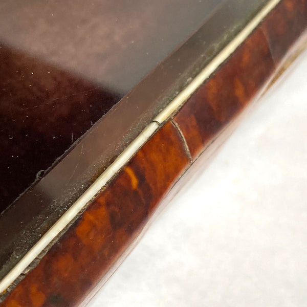 European Tortoiseshell, Ivory and Beveled Glass Vitrine Jewelry Casket