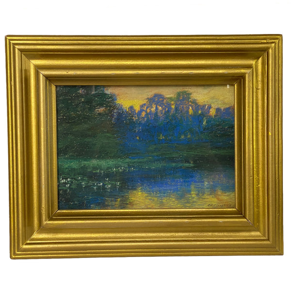 CHARLES EDWARD PROCTOR Pastel Landscape, Riverside