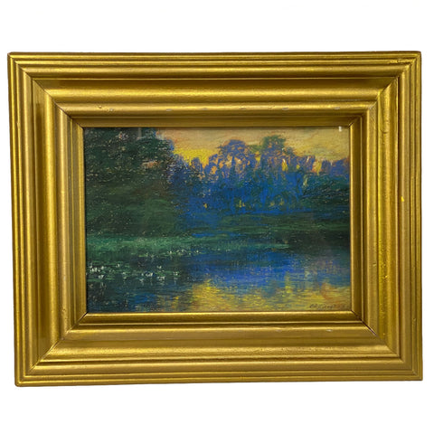 CHARLES EDWARD PROCTOR Pastel Landscape, Riverside