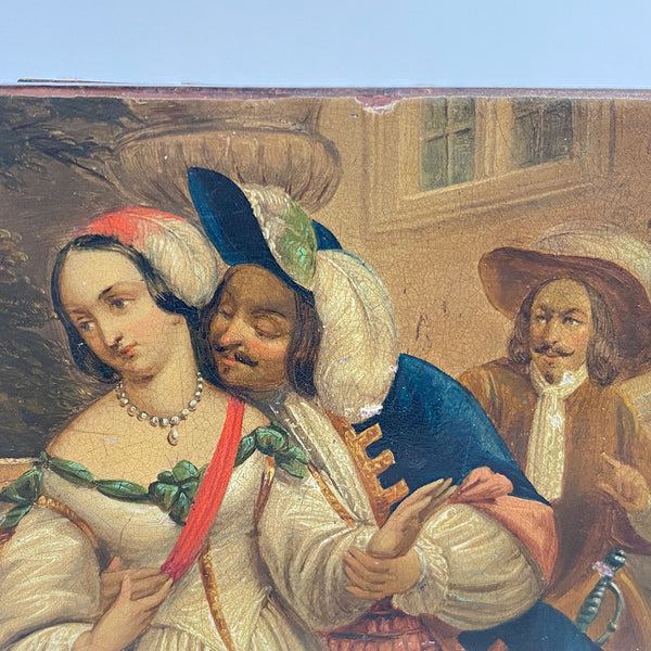 German Stobwasser Type Lacquered Papier-Mâché Snuff Box