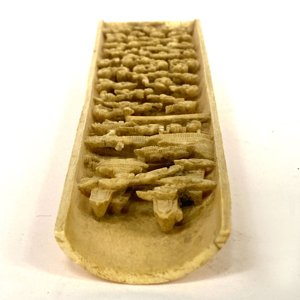Chinese Qing Carved Ivory Scholar's Wrist Rest