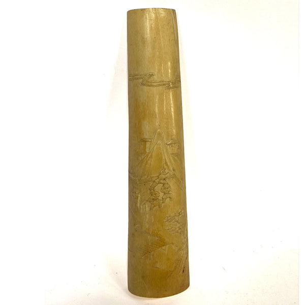 Chinese Qing Carved Ivory Scholar's Wrist Rest