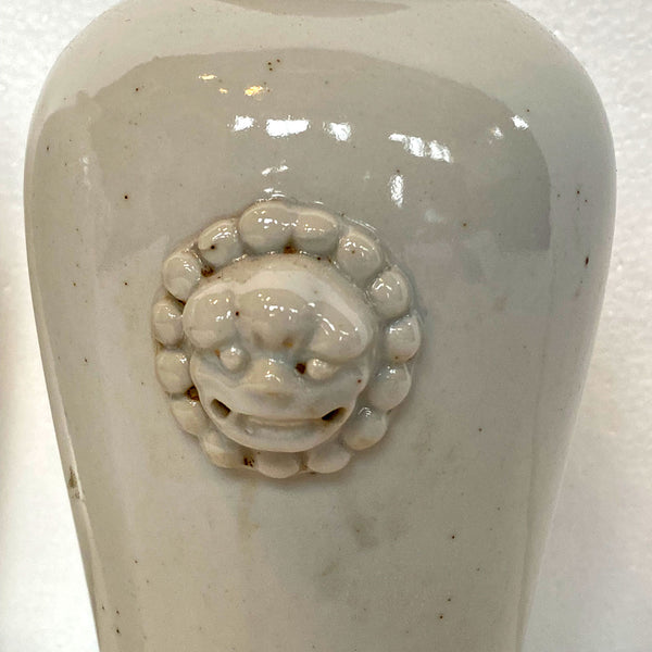 Pair of Chinese Dehua Porcelain Meiping Vases
