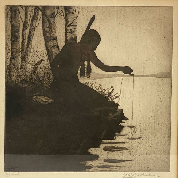CYRIL SAUNDERS SPACKMAN Etching on Paper, Early Morn